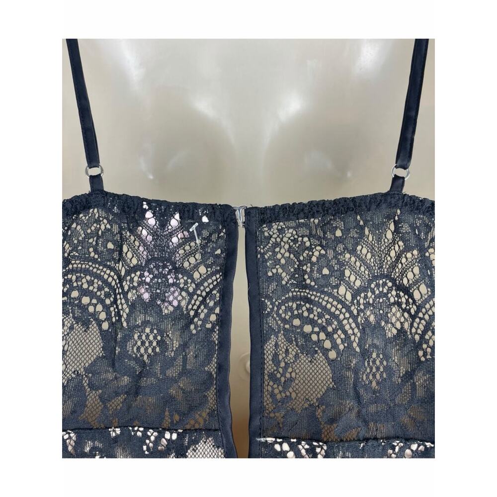 Victoria Secret Dream Angels Lace Slip Dress Lingerie Black Size XS - Picture 9 of 10